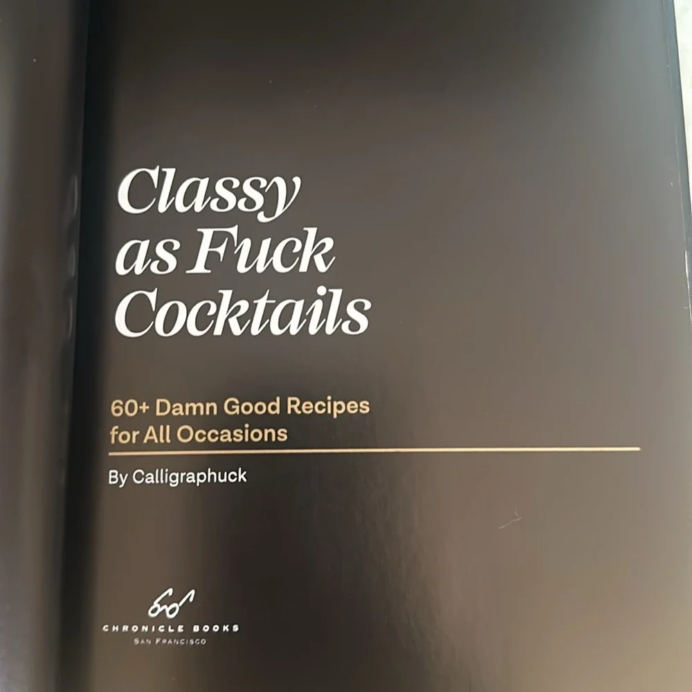Classy AF cocktail 🍸 🍹 recipe book NEW!